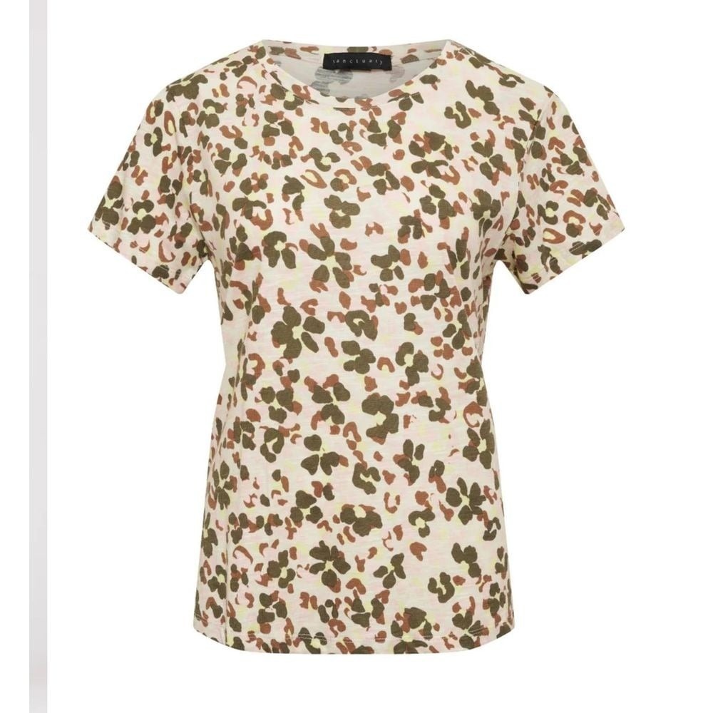 Sanctuary Shirt Womens Plus Size 2X The Perfect‎ Tee Floral Print Short Sleeve